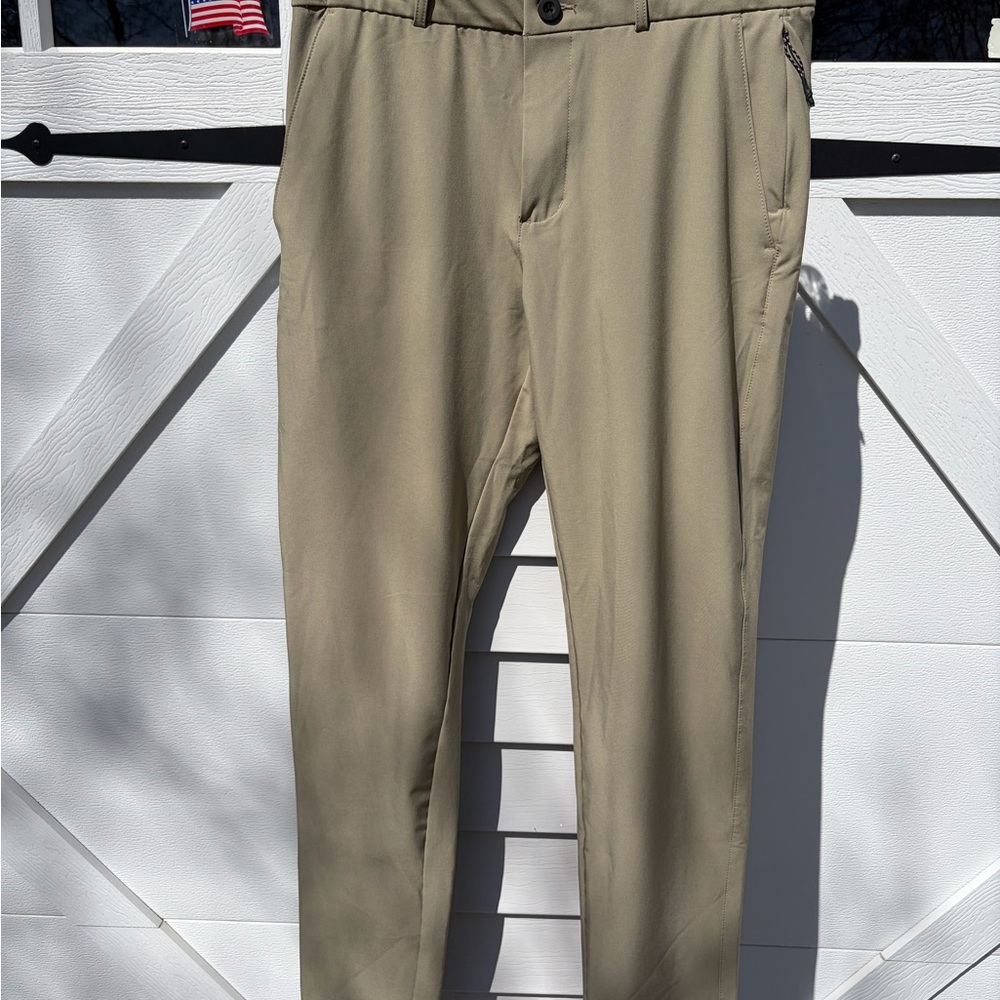 Men's Dress Pants in Khaki - Modern Tailored Fit